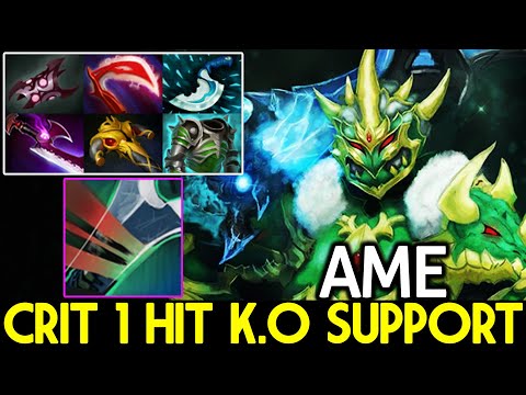 AME [Wraith King] Crazy Physical Build 1 Hit K.O Support Dota 2