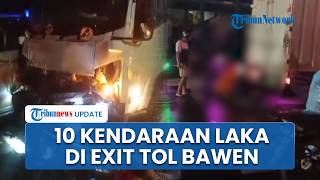 Kecelakaan Beruntun 10 Kendaraan di Exit Tol Bawen Semarang, Diduga Gara-gara Truk Gagal Mengerem