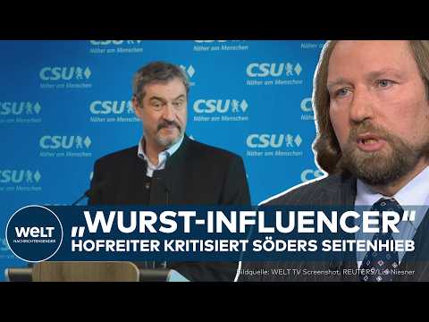 BUNDESTAG: "Europa muss endlich Stärke zeigen!" Anton Hofreiter reagiert auf Söder, Putin und Trump!