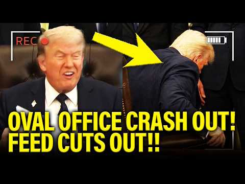 Trump CRASHES OUT in OVAL as FEED CUTS OUT!!