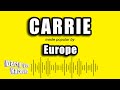 Europe - Carrie (Karaoke Version)