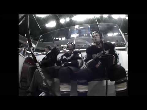 Lee Stempniak hit on Todd Marchant and Niklas Hagman 2nd Goal - October 26th (HD)