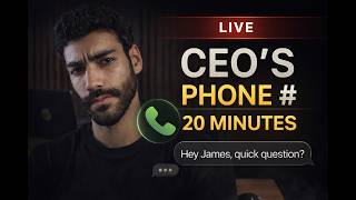 One Message Got a CEO's Phone Number in 20 Minutes (Live)