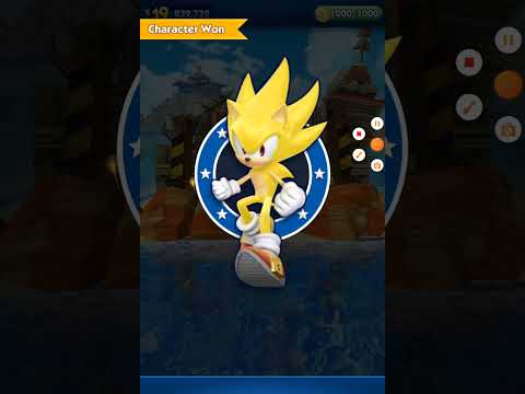 I got super sonic in sonic dash!