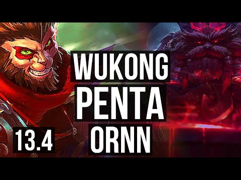 WUKONG vs ORNN (TOP) | Penta, 1.5M mastery, 900+ games, Legendary | KR Grandmaster | 13.4