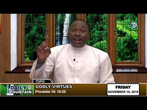 DAILY FOUNTAIN OF NOVEMBER 16, 2018 - REV'D CANON EMMANUEL O. AMAJE