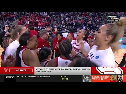 #1 NC State SURVIVES #5 Notre Dame In Sweet 16, Reach First Elite 8 Since 1998 + Post Game Interview