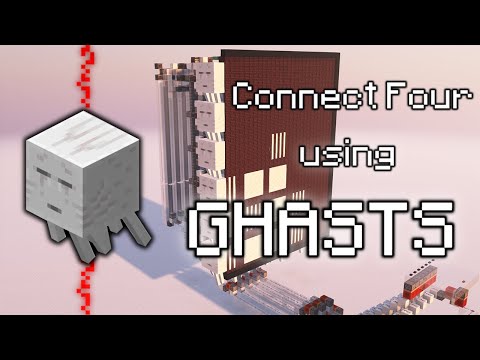 How I made Connect Four with GHASTS (and redstone)