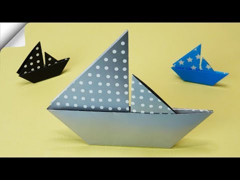 Paper boat Moving paper toys Paper crafts