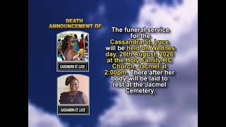 Cassandra St  Luce ~ Short Obituary