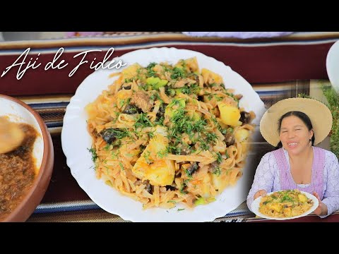 AJÍ  DE FIDEO - al estilo Boliviano