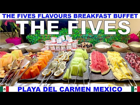 THE FIVES BEACH RESORT FLAVOURS RESTAURANT BREAKFAST BUFFET - SO MANY CHOICES!
