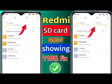 Redmi sd card not show problem | redmi me memory card show nhi ho rha hai