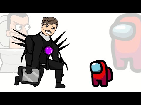 Mini Crewmate Kills Face Titan TV Man Skibidi Toilet Characters | Among Us