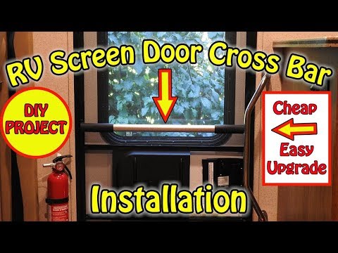 Camco RV Screen Door Cross Bar Installation