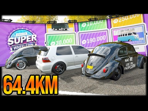 Forza Horizon 4 online - CORRIDA de 64.4KM com CARROS de ROLETA