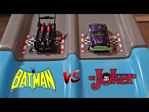 Batman vs The Joker Car Race #batman #joker #batmanvsjoker Diecast Race hotwheels shorts