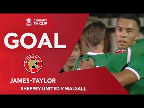 GOAL | James-Taylor | Sheppey United 1-1 Walsall | First Round | Emirates FA Cup 2023-24
