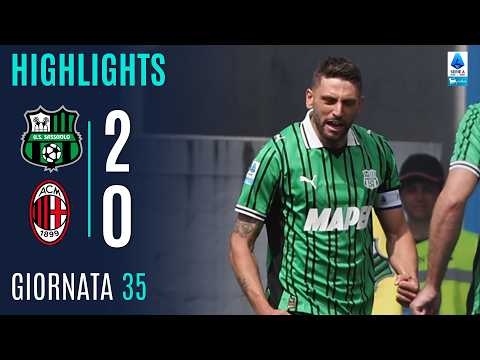 Video Sassuolo-Milan 2-0: gol e highlights
