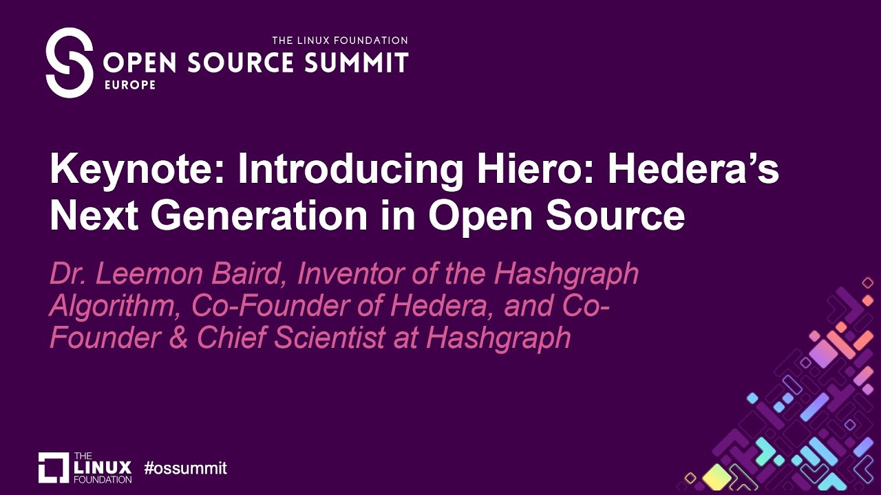 Dr. Leemon Baird, Co-Founder Hedera - YouTube