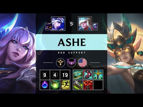 Ashe Support vs Janna - NA Master Patch 25.18