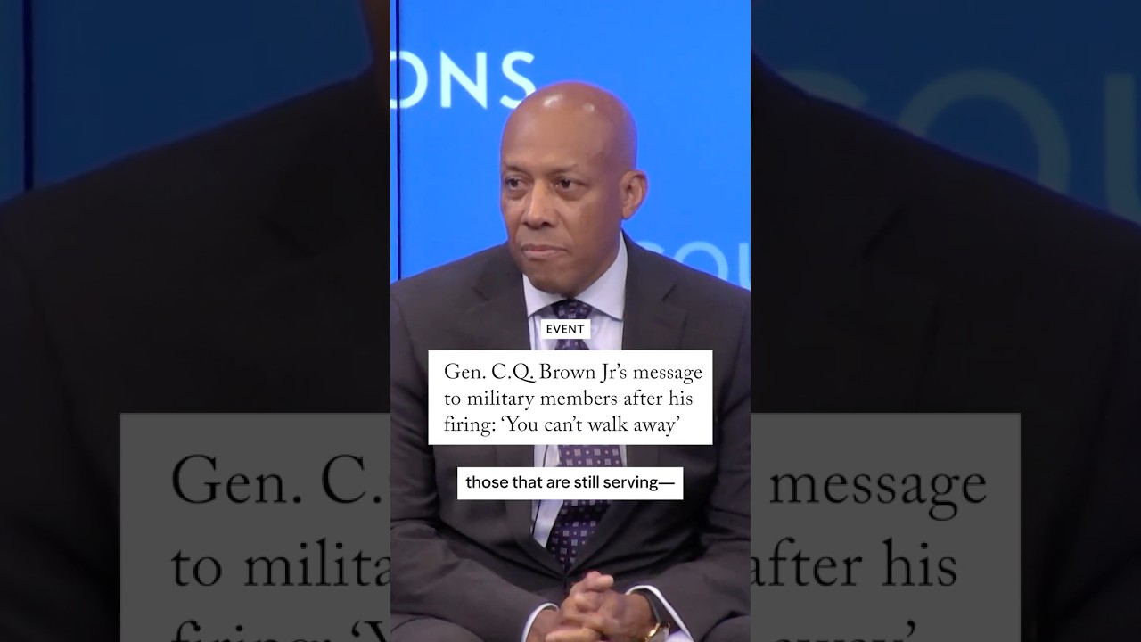 General C.Q. Brown Jr’s message to military members after his firing