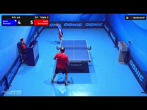 18:50 Serhii Zavinskyi - Andrii Romanenko 04.09.2023 TT Euro.Cup  Ukraine Professional. TABLE 3