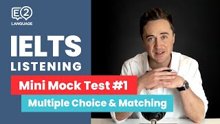 IELTS Listening: Mini Mock Test 1 | MULTIPLE CHOICE and MATCHING!