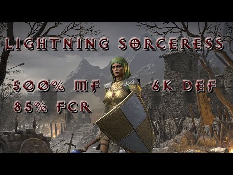 Sorceress Guide / Lightning 500 % Magic Find Diablo 2 Resurrected / B.net D2R