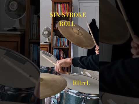 APPLICATION OF THE SIX STROKE ROLL. #drums #drum #jazzdrummer #jazz #music #drummer #rudiments