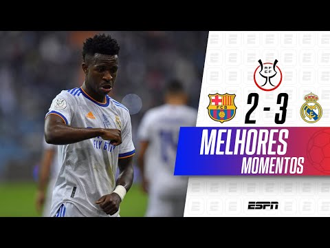 Gols e lances de Barcelona x Real Madrid