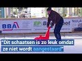 Maatjesschaatsen voor mensen met een beperking