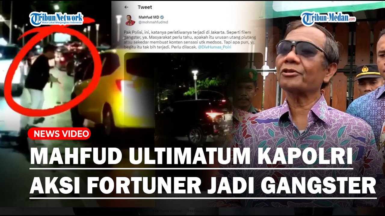Respon Menohok Mahfud MD Lihat Aksi Sopir Fortuner Rusak Mobil Pakai Pedang: Seperti Film Gangster!