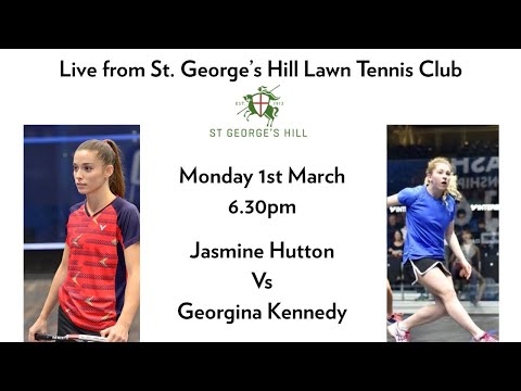 Pro Squash Challenge Series at St. George's Hill Lawn Tennis Club -Jasmine Hutton V Georgina Kennedy