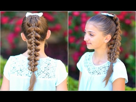 Stacked Pull-Thru Braid | Cute Girls Hairstyles