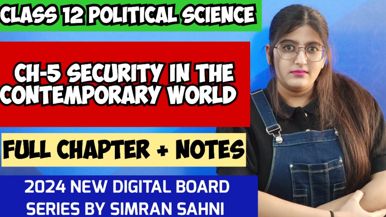 Security in contemporary world class 12