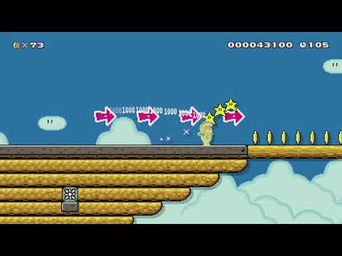 クッパの豪華客船　(Bouser Cruise) by ハト - Super Mario Maker - No Commentary 1bo