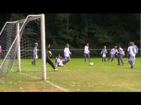 VV Drechtstreek D3 - VV Sliedrecht D3 op 25 augustus 2012