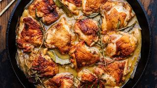 Italian Vinegar Chicken - The Incredibly EASY One Pan Chicken Dish