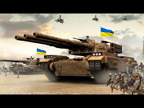 Zwei riesige ukrainische Monsterpanzer vernichten die russische Armee in nur einer Stunde.