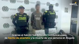 Gracias al helicóptero halcón fue detenido hombre luego de asesinar a una persona en Bogotá