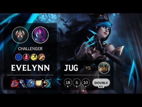 Evelynn Jungle vs Olaf - EUNE Challenger Patch 10.14