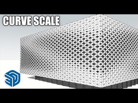 How to Create Building Facades with Curve Scale in SketchUp