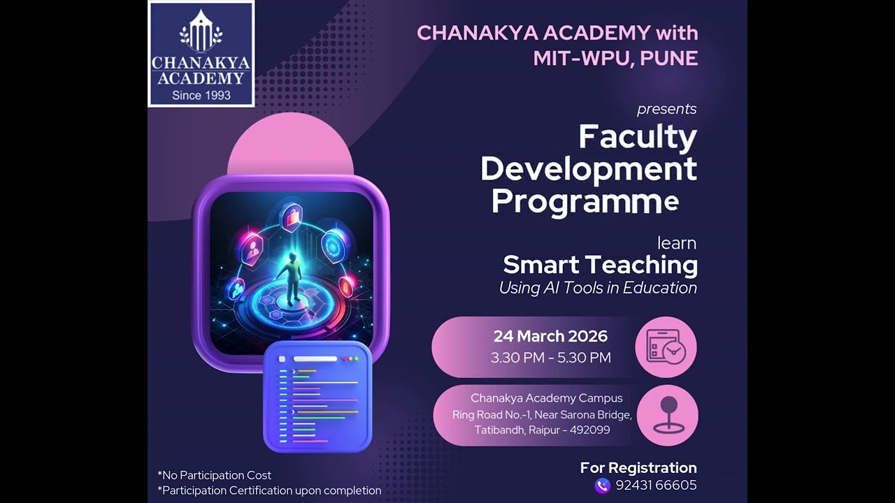 FACULTY DEVELOPMENT PROGRAMME - Empowering educators for the future of learning - Teaching with AI!