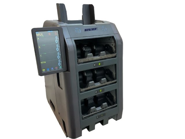 آلة عد وفرز الأوراق النقدية وكشف التزوير ماغنر مود...