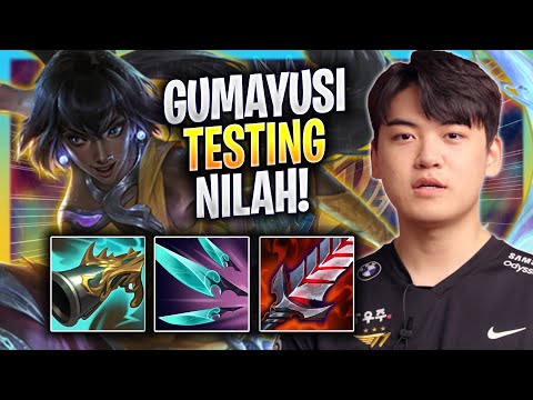 GUMAYUSI TESTING NILAH IN KOREA SOLOQ! - T1 Gumayusi Plays Nilah ADC vs Jhin! | Bootcamp 2023