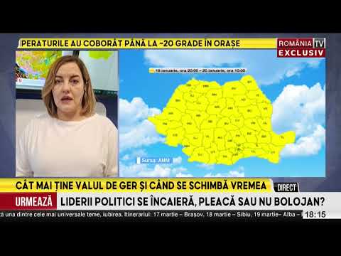 Prognoza meteo 20 ianuarie. Ger siberian peste România, apoi ploi și polei