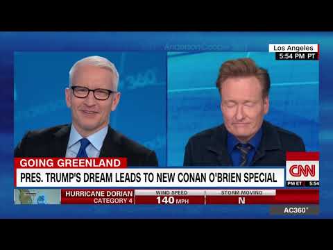 Conan's Greenland Weather Report Makes Anderson Cooper Laugh