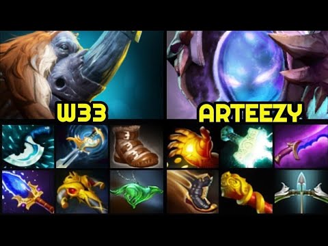 NIGMA vs EG carry battle - W33 vs ARTEEZY in Ranked 7.27 Dota 2