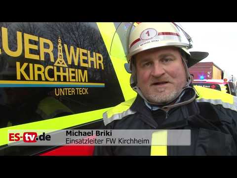 Schwerer Lkw-Unfall auf der A8 zwischen Kirchheim und Aichelberg